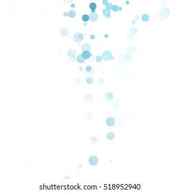Bubbles Circle Dots Unique Blue Bright Vector Background