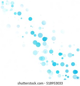 Bubbles Circle Dots Unique Blue Bright Vector Background