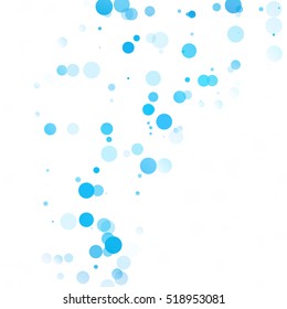 Bubbles Circle Dots Unique Blue Bright Vector Background