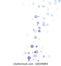 Bubbles Circle Dots Unique Blue Bright Vector Background