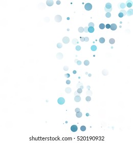Bubbles Circle Dots Unique Blue Bright Vector Background