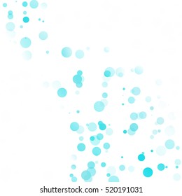 Bubbles Circle Dots Unique Blue Bright Vector Background