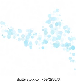 Bubbles Circle Dots Unique Blue Bright Vector Background