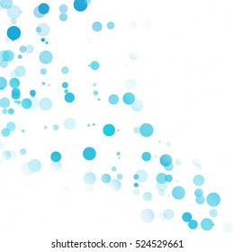 Bubbles Circle Dots Unique Blue Bright Vector Background