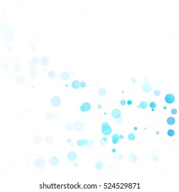 Bubbles Circle Dots Unique Blue Bright Vector Background