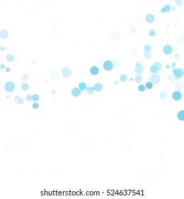 Bubbles Circle Dots Unique Blue Bright Vector Background