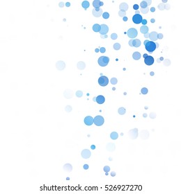 Bubbles Circle Dots Unique Blue Bright Vector Background