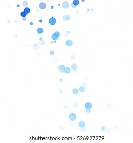 Bubbles Circle Dots Unique Blue Bright Vector Background
