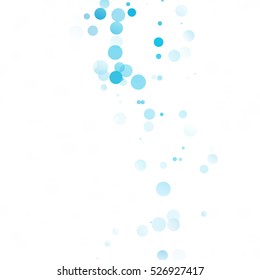 Bubbles Circle Dots Unique Blue Bright Vector Background