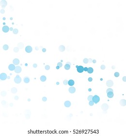 Bubbles Circle Dots Unique Blue Bright Vector Background