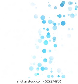Bubbles Circle Dots Unique Blue Bright Vector Background