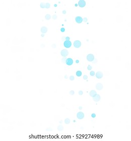 Bubbles Circle Dots Unique Blue Bright Vector Background