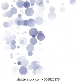 Bubbles Circle Dots Unique Blue Bright Vector Background
