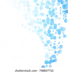 Bubbles Circle Dots Unique Blue Bright Vector Background