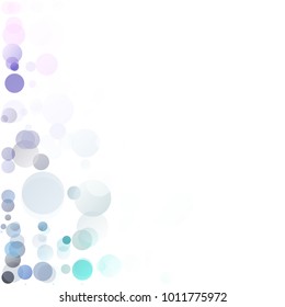 Bubbles Circle Dots Unique Colorful Bright Vector Background