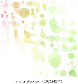 Bubbles Circle Dots Unique Colorful Bright Vector Background