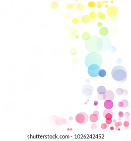 Bubbles Circle Dots Unique Colorful Bright Vector Background