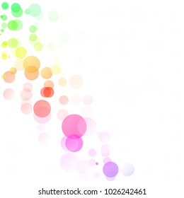 Bubbles Circle Dots Unique Colorful Bright Vector Background