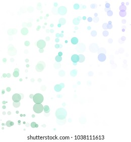Bubbles Circle Dots Unique Colorful Bright Vector Background