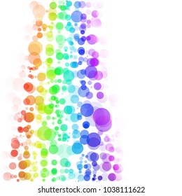Bubbles Circle Dots Unique Colorful Bright Vector Background
