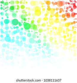 Bubbles Circle Dots Unique Colorful Bright Vector Background