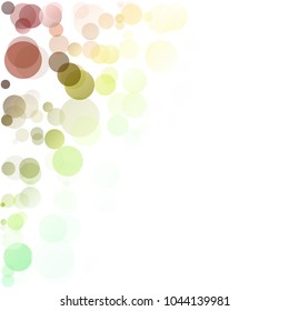 Bubbles Circle Dots Unique Colorful Bright Vector Background