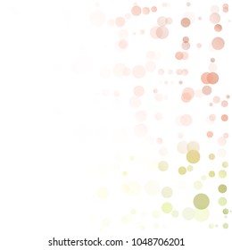 Bubbles Circle Dots Unique Colorful Bright Vector Background