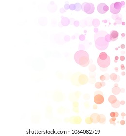 Bubbles Circle Dots Unique Colorful Bright Vector Background