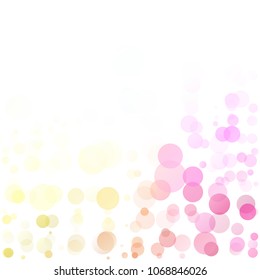 Bubbles Circle Dots Unique Colorful Bright Vector Background