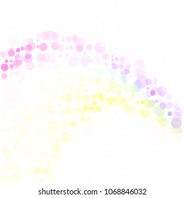 Bubbles Circle Dots Unique Colorful Bright Vector Background