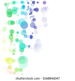 Bubbles Circle Dots Unique Colorful Bright Vector Background