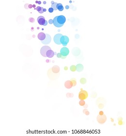 Bubbles Circle Dots Unique Colorful Bright Vector Background