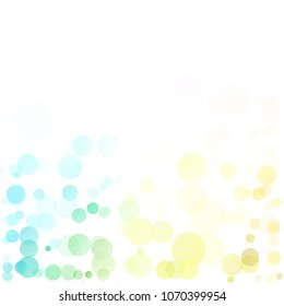 Bubbles Circle Dots Unique Colorful Bright Vector Background
