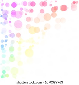 Bubbles Circle Dots Unique Colorful Bright Vector Background