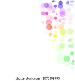 Bubbles Circle Dots Unique Colorful Bright Vector Background