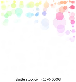 Bubbles Circle Dots Unique Colorful Bright Vector Background