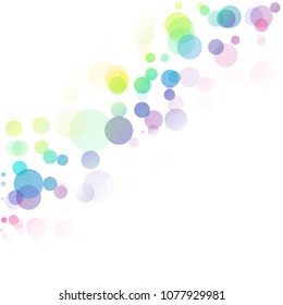 Bubbles Circle Dots Unique Colorful Bright Vector Background