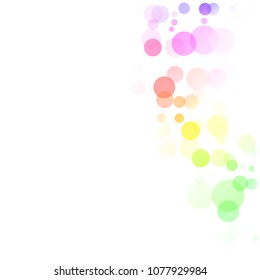Bubbles Circle Dots Unique Colorful Bright Vector Background