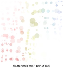 Bubbles Circle Dots Unique Colorful Bright Vector Background