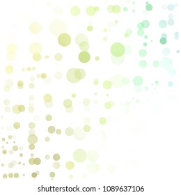 Bubbles Circle Dots Unique Colorful Bright Vector Background