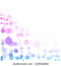Bubbles Circle Dots Unique Colorful Bright Vector Background