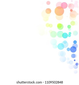 Bubbles Circle Dots Unique Colorful Bright Vector Background