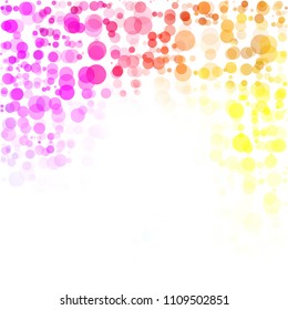 Bubbles Circle Dots Unique Colorful Bright Vector Background