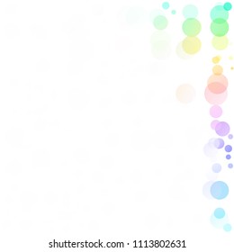 Bubbles Circle Dots Unique Colorful Bright Vector Background
