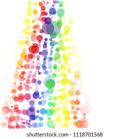Bubbles Circle Dots Unique Colorful Bright Vector Background