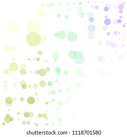 Bubbles Circle Dots Unique Colorful Bright Vector Background