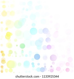 Bubbles Circle Dots Unique Colorful Bright Vector Background