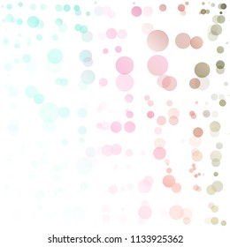 Bubbles Circle Dots Unique Colorful Bright Vector Background