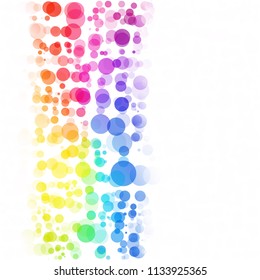 Bubbles Circle Dots Unique Colorful Bright Vector Background