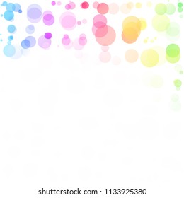 Bubbles Circle Dots Unique Colorful Bright Vector Background